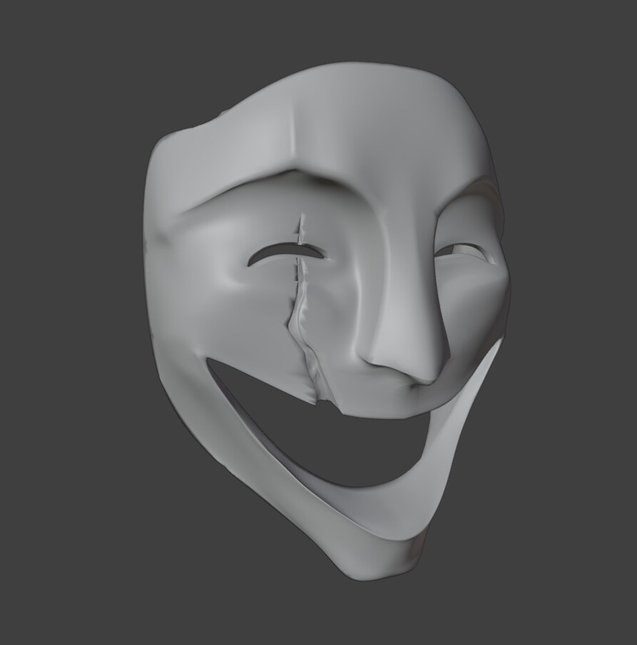 The final 3D model of mask