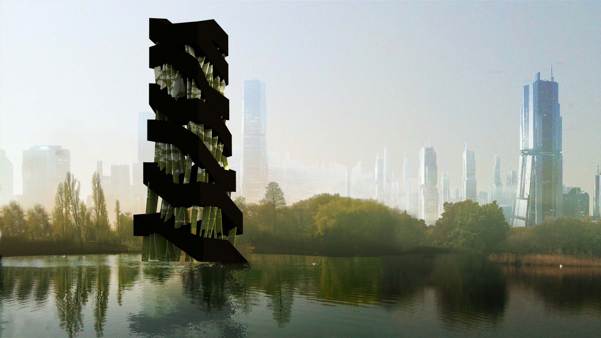 3D render of a tower project