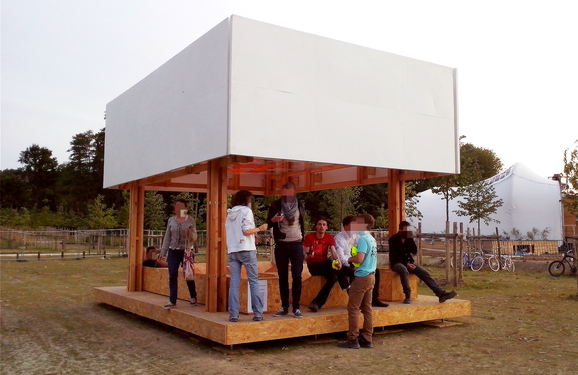 The final completed structure at the final site
