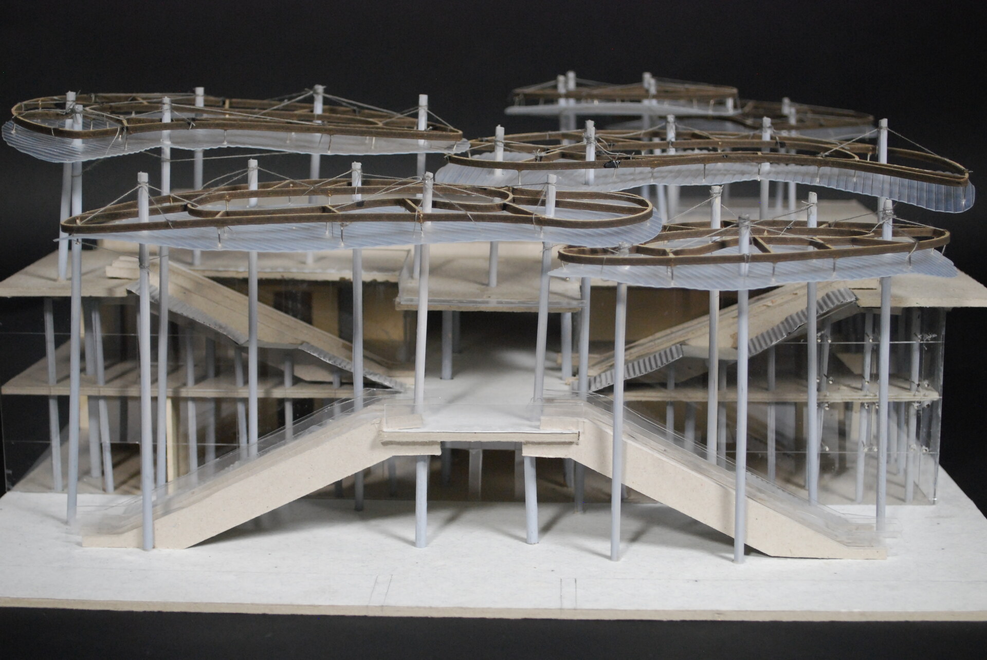 Photo of a scale model of the main entrance