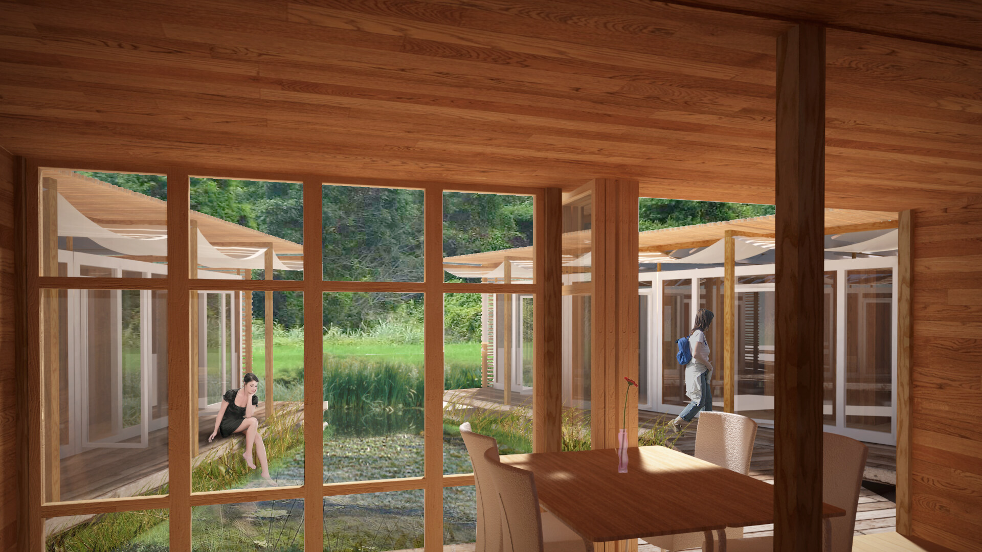 3D view of the team workspaces