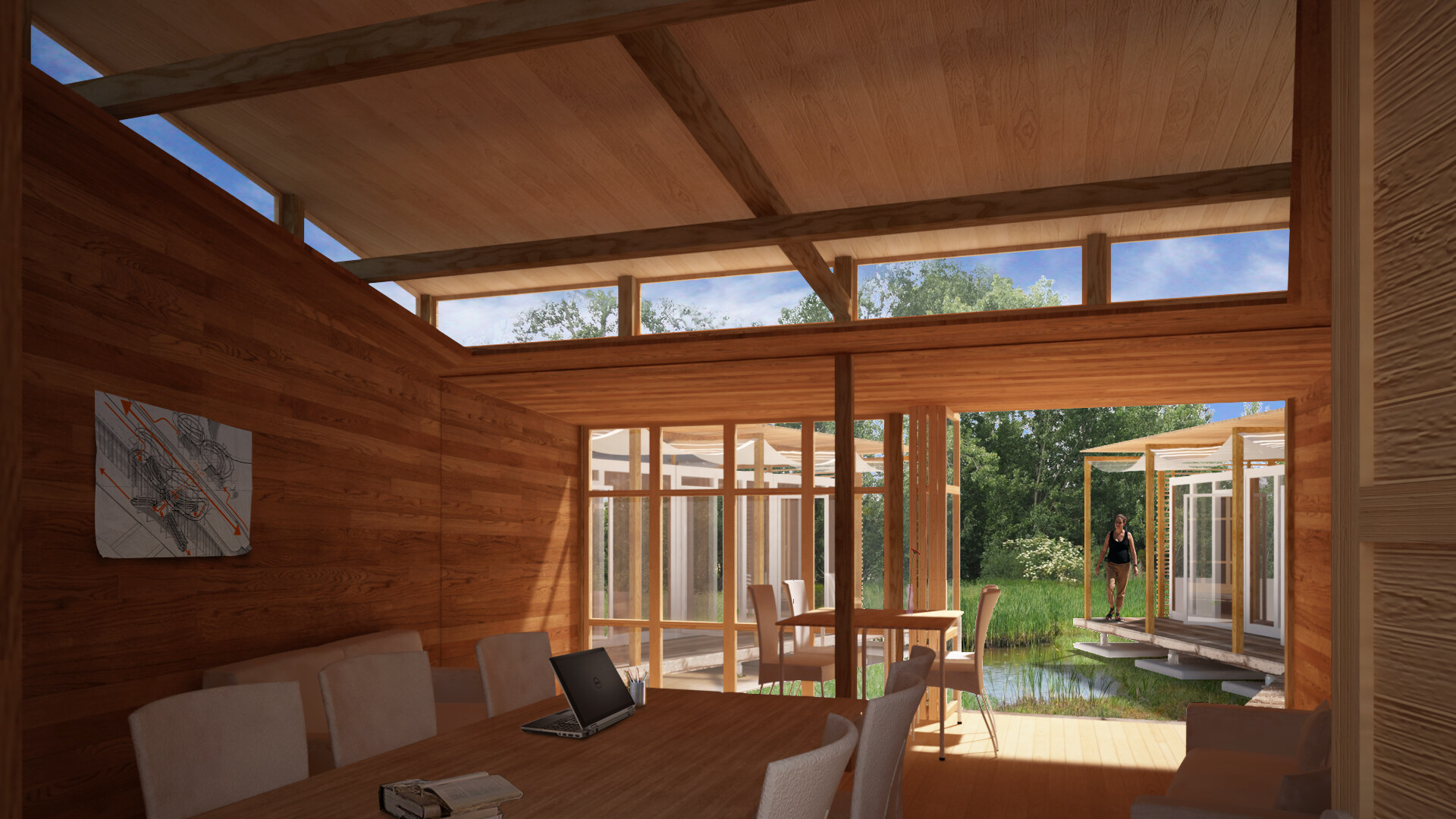 3D view of the team workspaces