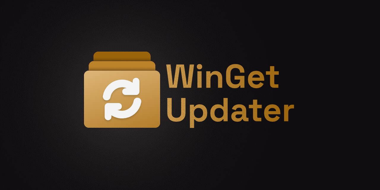 A screenshot of a WinGet Updater terminal window
