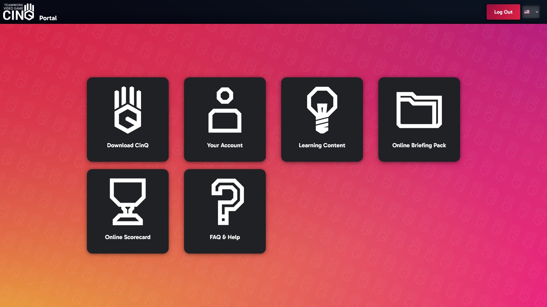 Screenshot of the main user account dashboard