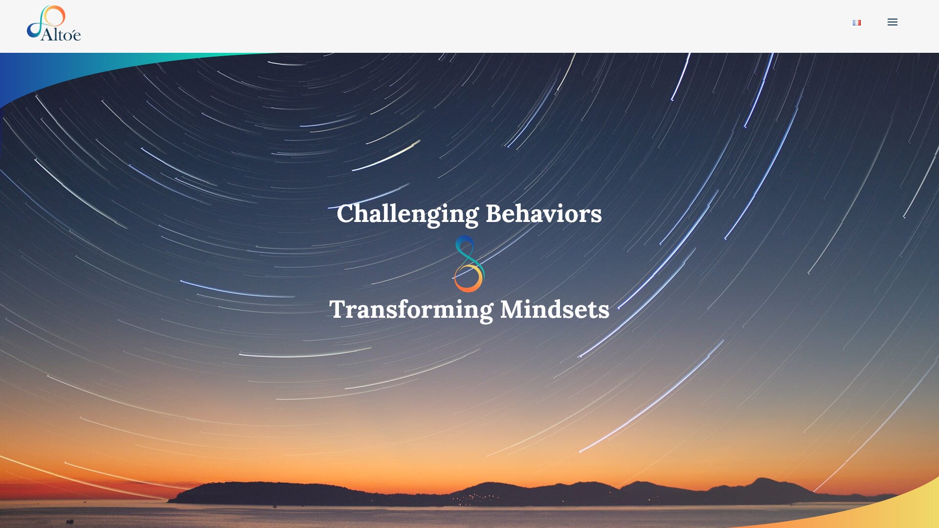 Screenshot of the Alto´e homepage