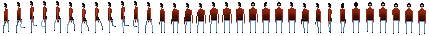 The game mode character sprite sheet